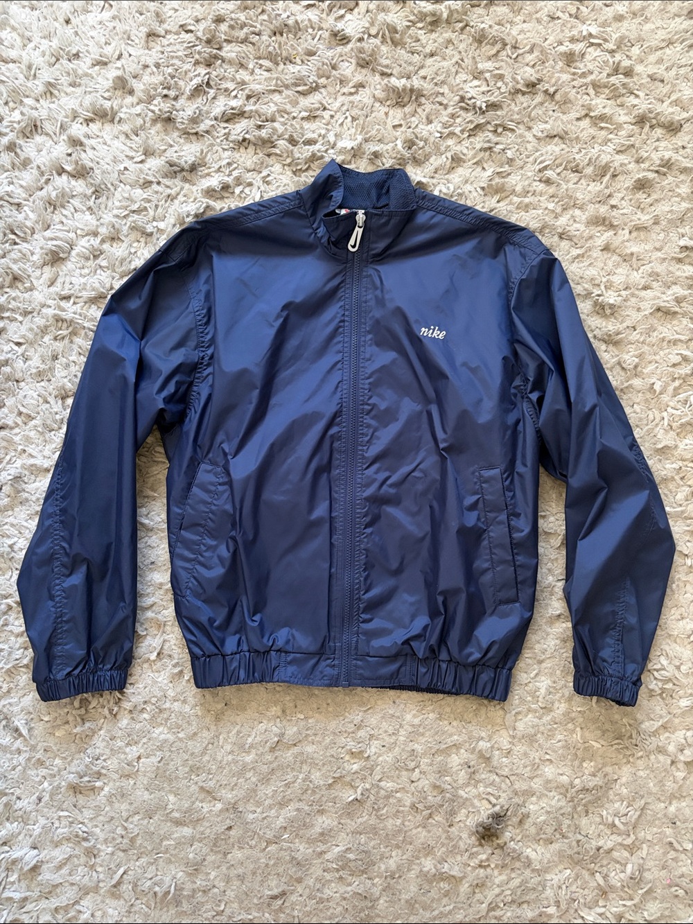 Nike Navy Blue Lightweight Windbreaker Jacket